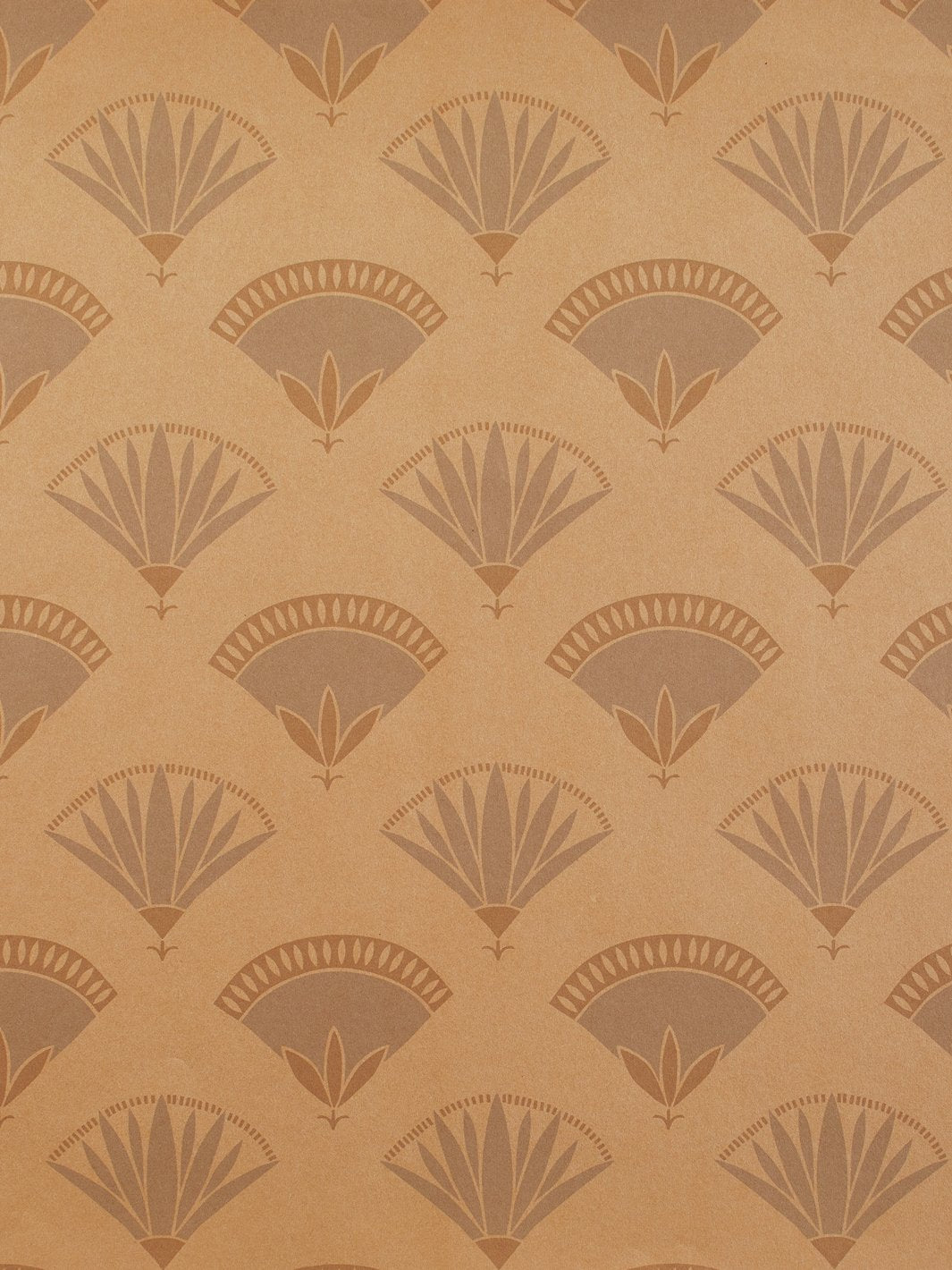 'Lotus & Papyrus' Kraft' Wallpaper by Tea Collection - Elephant