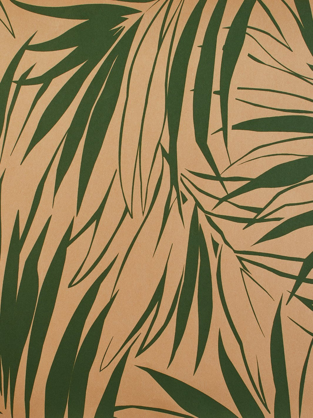 majesty palm kraft wallpaper green