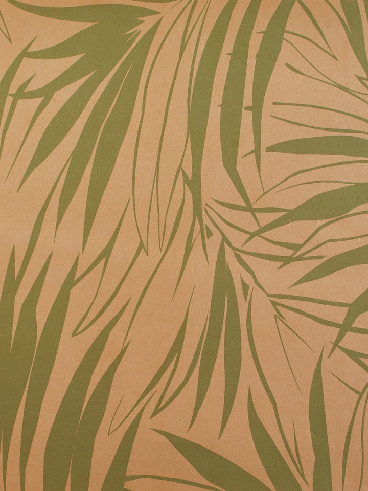 majesty palm kraft wallpaper jade