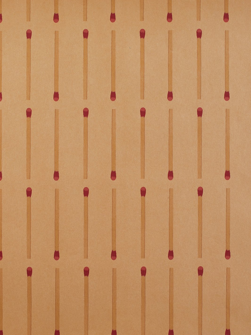 'Matchstick' Kraft' Wallpaper by Wallshoppe - Matchstick