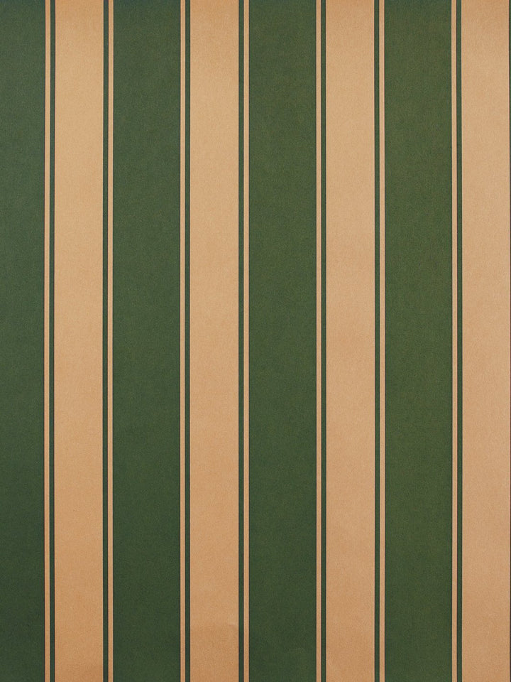 ojai stripe kraft wallpaper green