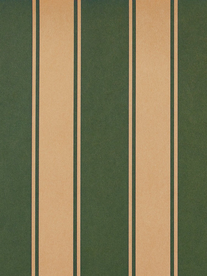 ojai stripe kraft wallpaper green