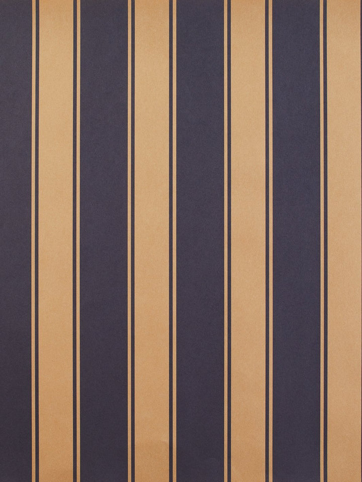 ojai stripe kraft wallpaper navy