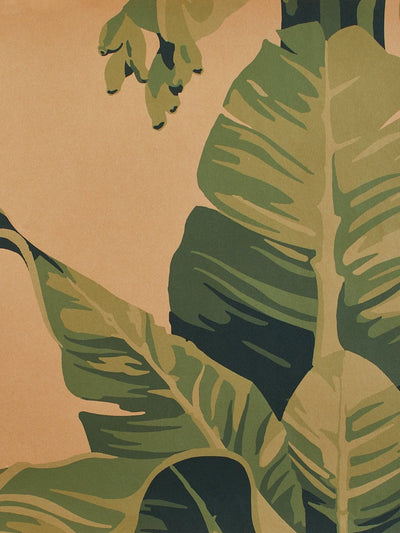 'Pacifico Palm' Kraft' Wallpaper by Nathan Turner - Green