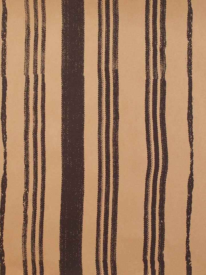 painted stripes kraft wallpaper by nathan turner chocolate