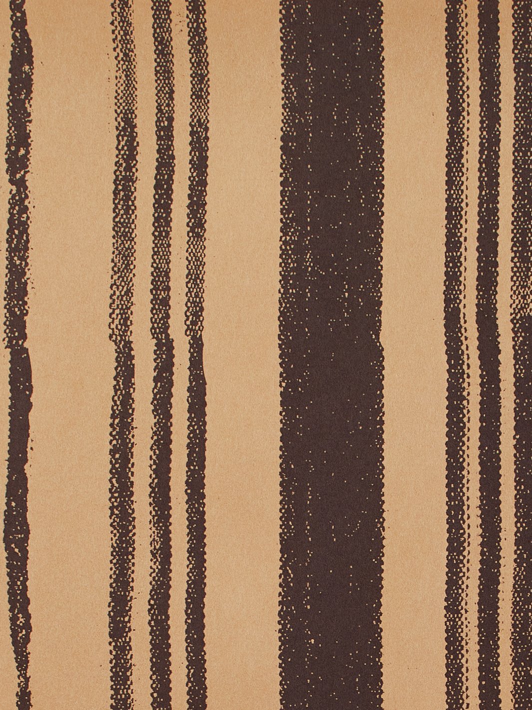 'Painted Stripes' Kraft' Wallpaper by Nathan Turner - Chocolate