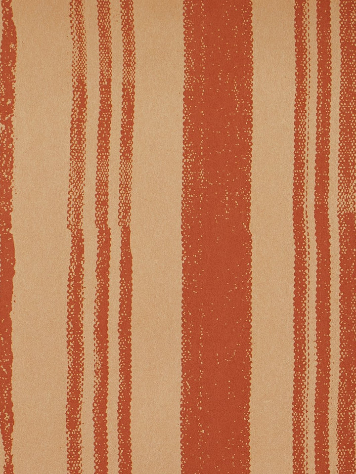 painted stripes kraft wallpaper by nathan turner terracotta