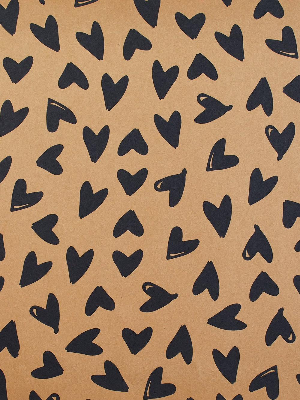 scattered hearts kraft wallpaper by sugar paper navy