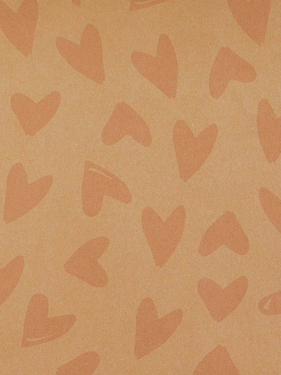 'Scattered Hearts' Kraft' Wallpaper by Sugar Paper - Pink