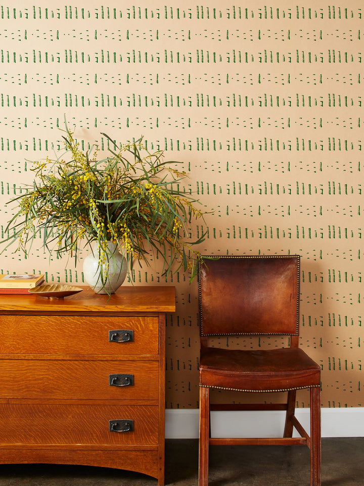 stitch kraft wallpaper by nathan turner green