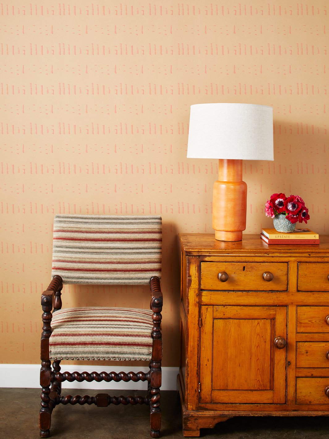 stitch kraft wallpaper by nathan turner pink