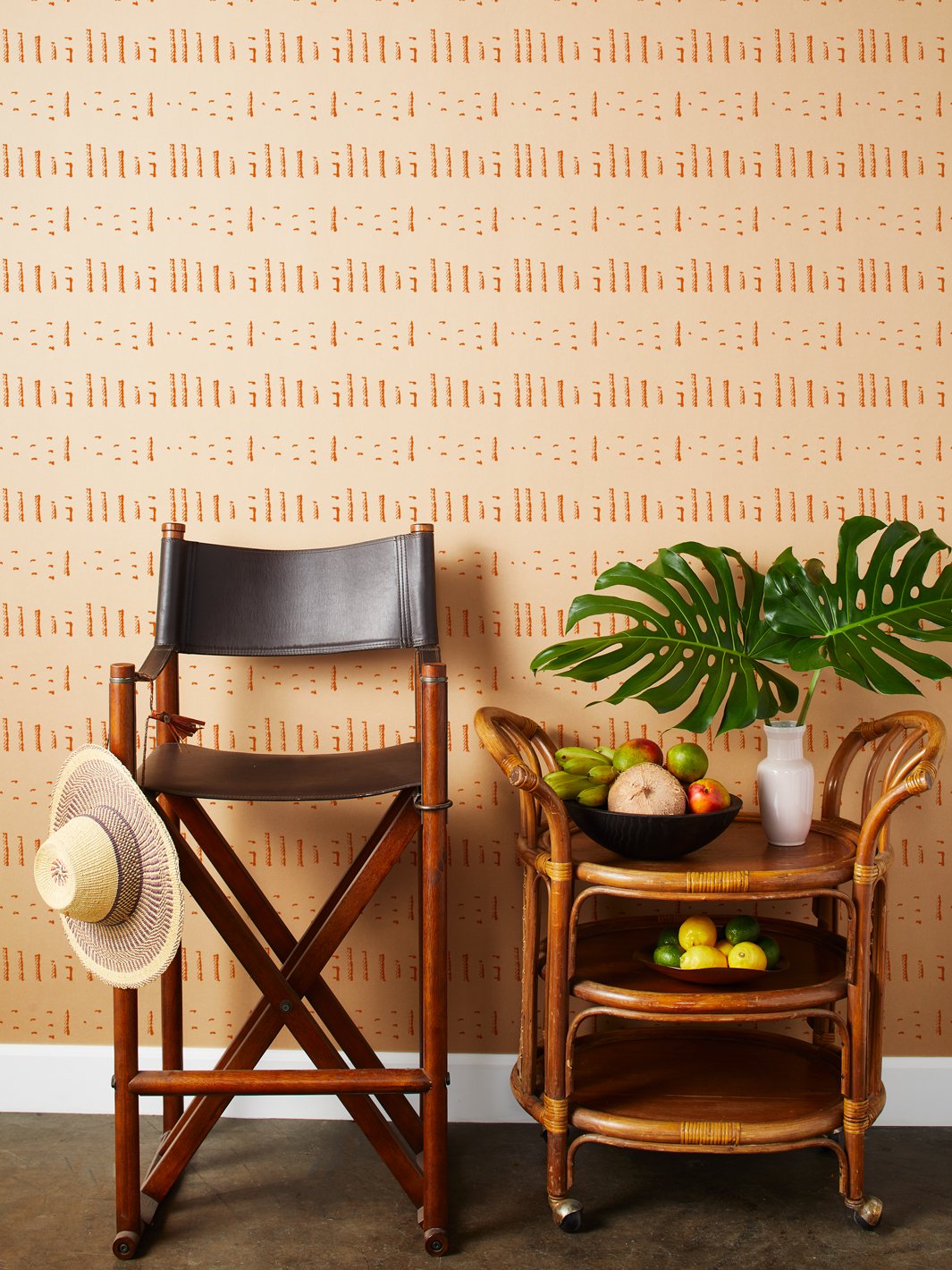 stitch kraft wallpaper by nathan turner terracotta