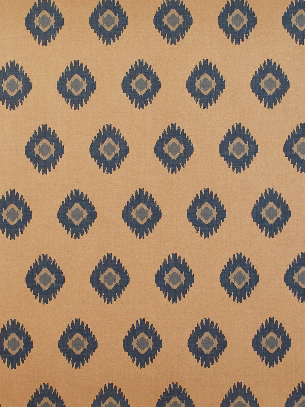 tangier medallion kraft wallpaper blue