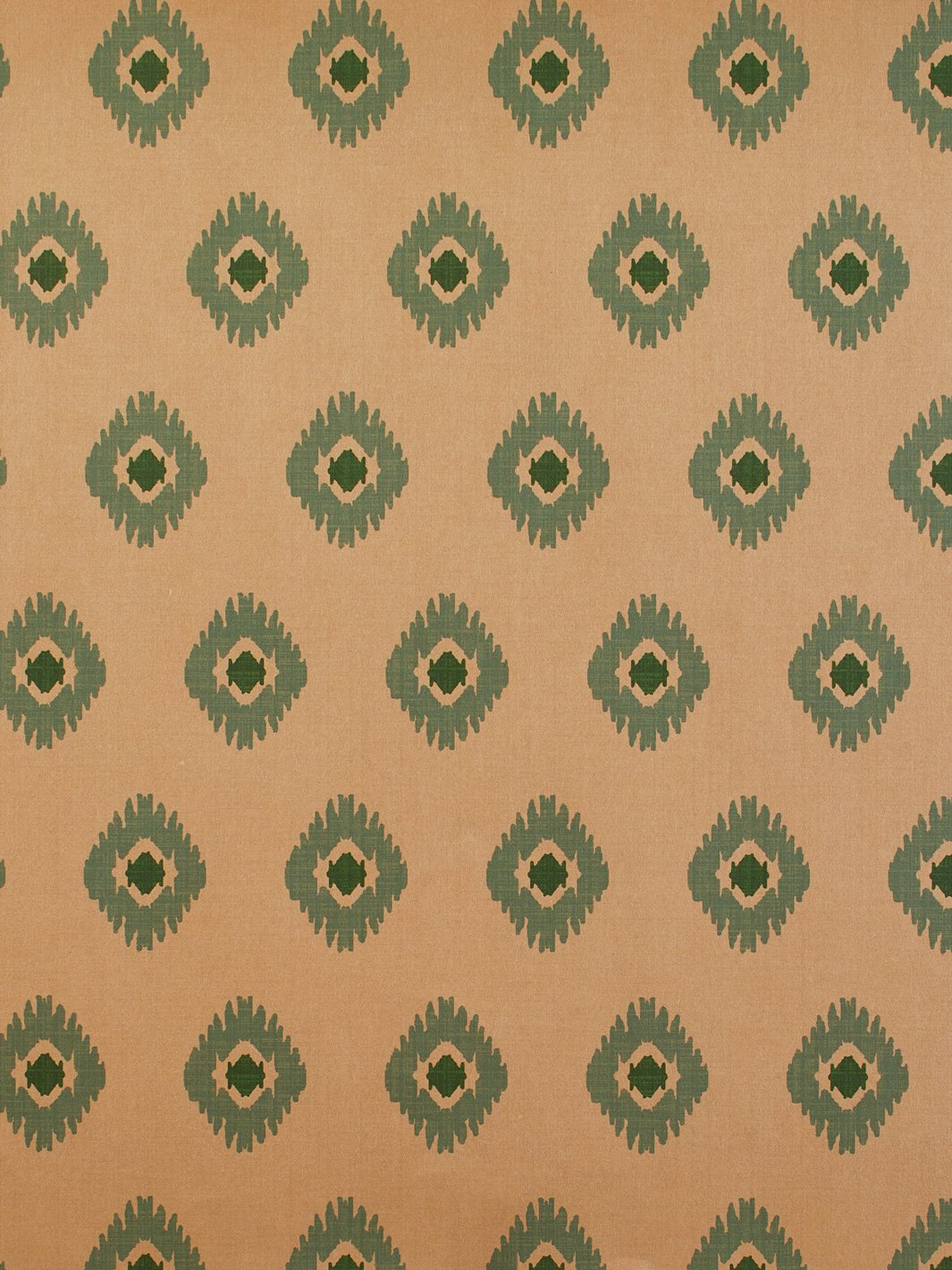 tangier medallion kraft wallpaper green
