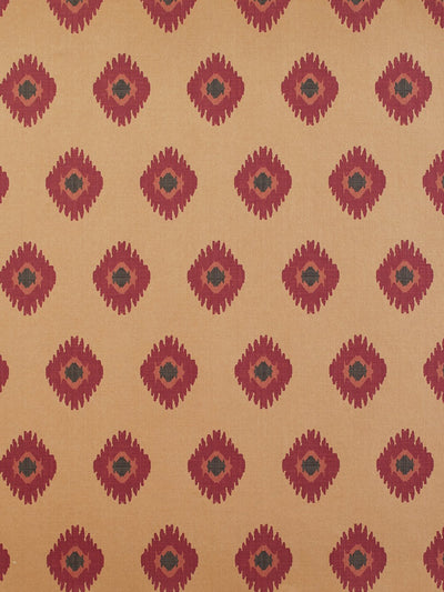 'Tangier Medallion' Kraft' Wallpaper by Wallshoppe - Rose