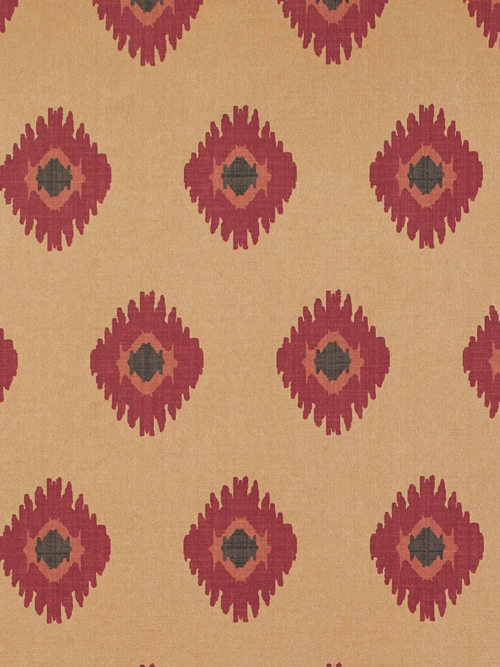 tangier medallion kraft wallpaper rose