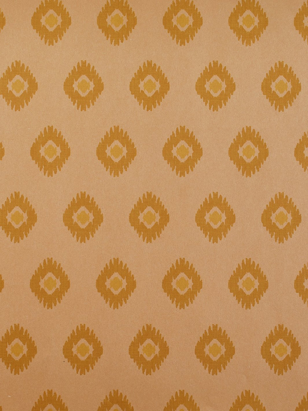 tangier medallion kraft wallpaper yellow