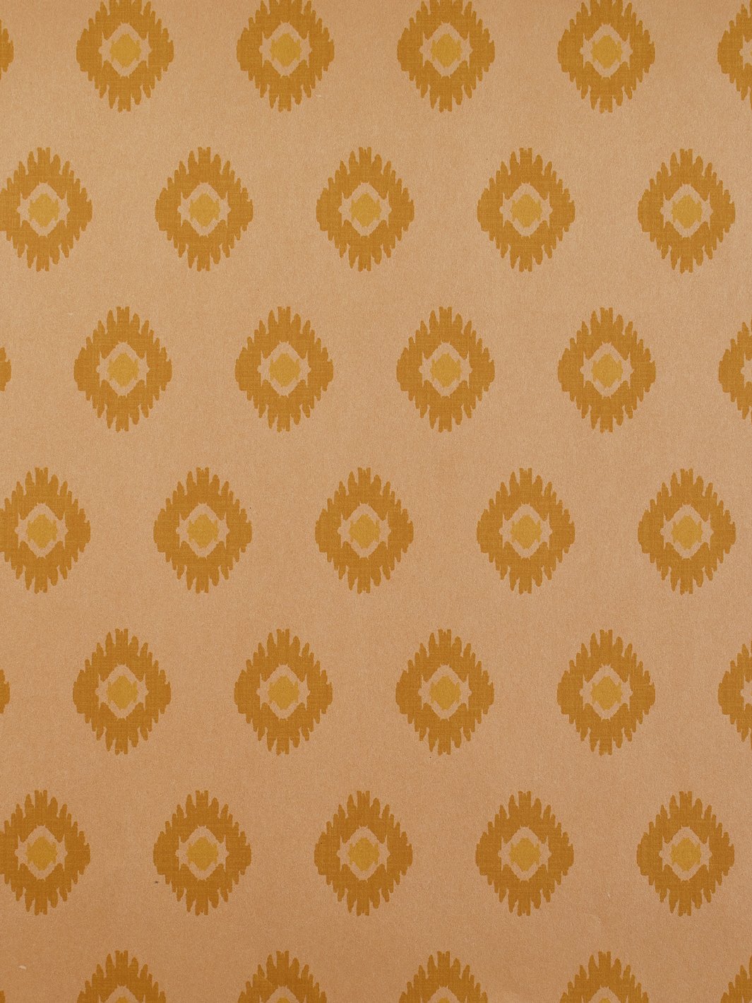 tangier medallion kraft wallpaper yellow