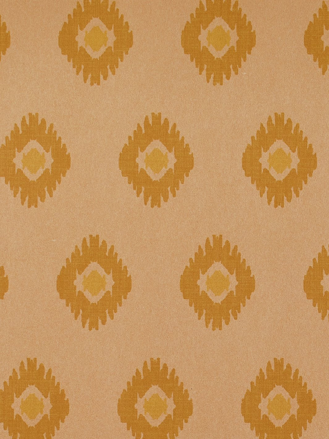 tangier medallion kraft wallpaper yellow