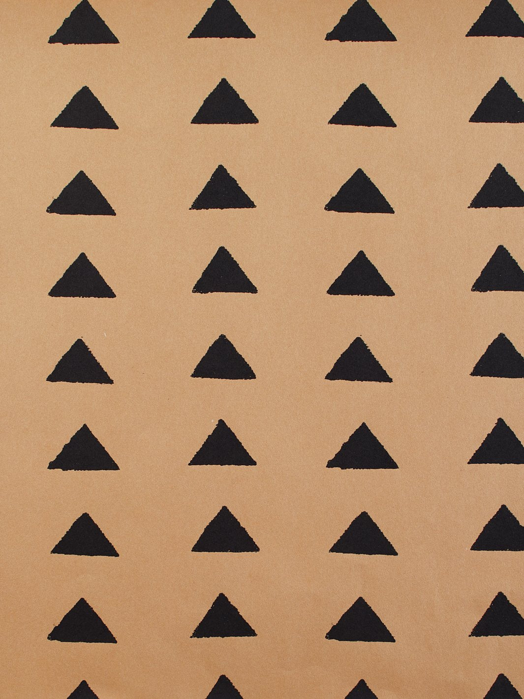 'Triangles' Kraft' Wallpaper by Nathan Turner - Black