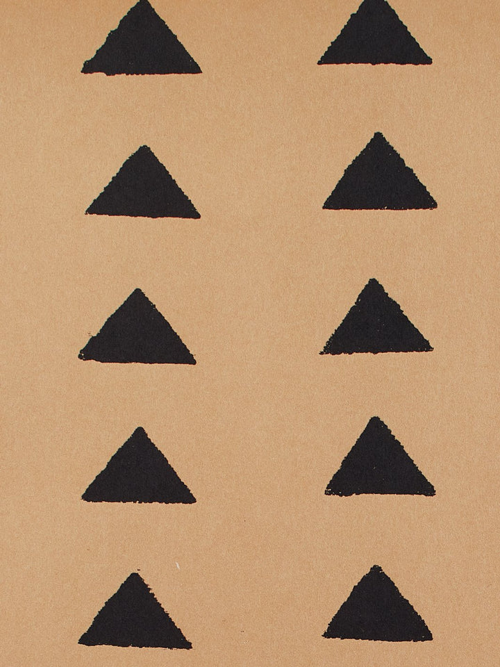 triangles kraft wallpaper by nathan turner black