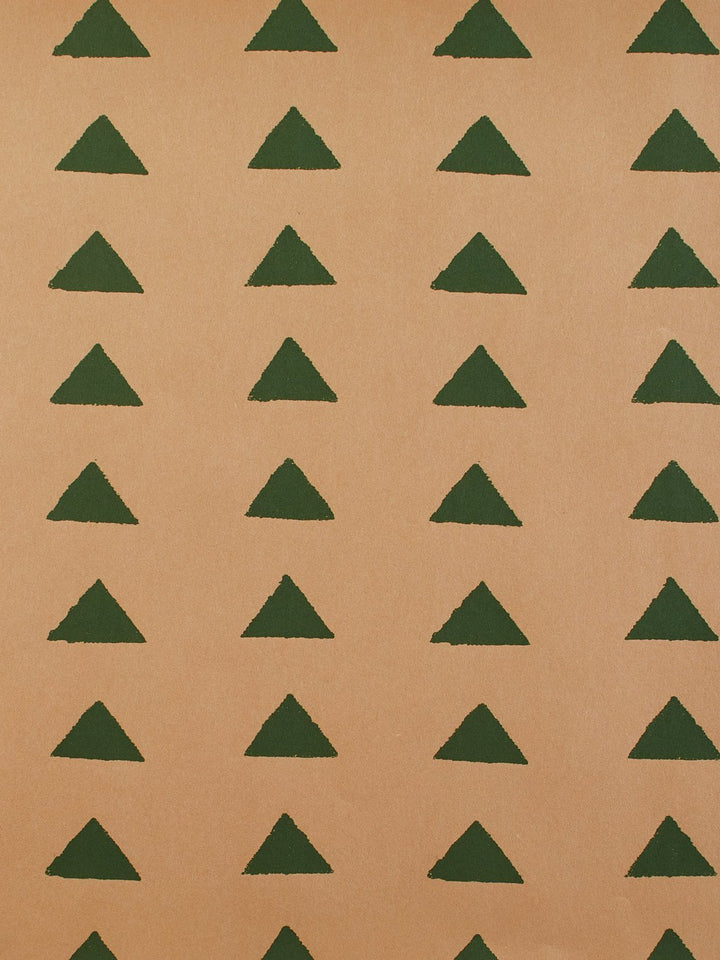 triangles kraft wallpaper by nathan turner green