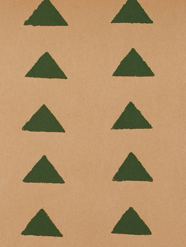 triangles kraft wallpaper by nathan turner green
