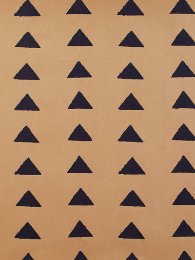 triangles kraft wallpaper by nathan turner navy
