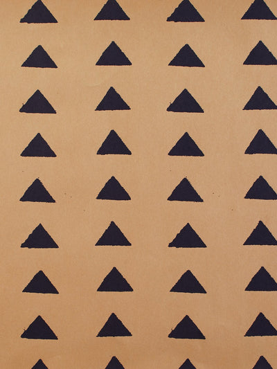'Triangles' Kraft' Wallpaper by Nathan Turner - Navy