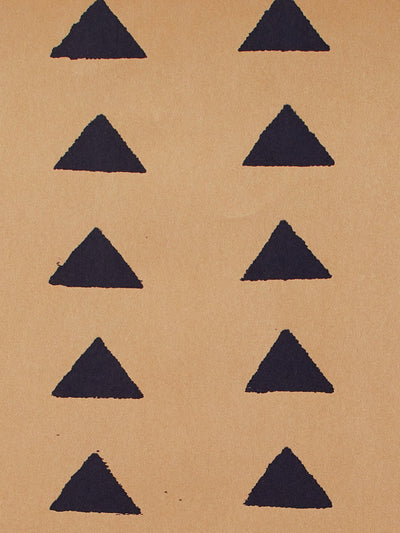 triangles kraft wallpaper by nathan turner navy