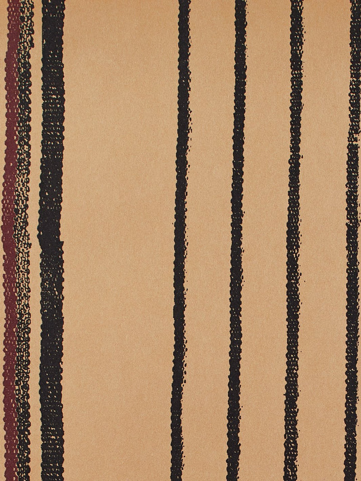 two tone stripe kraft wallpaper by nathan turner black burgundy