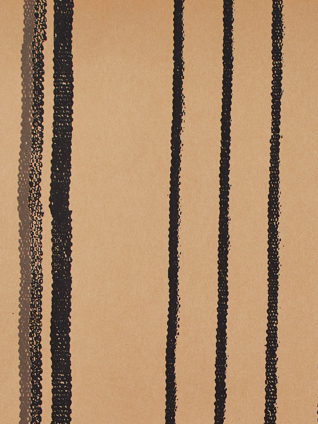 'Two Tone Stripe' Kraft' Wallpaper by Nathan Turner - Black Gray