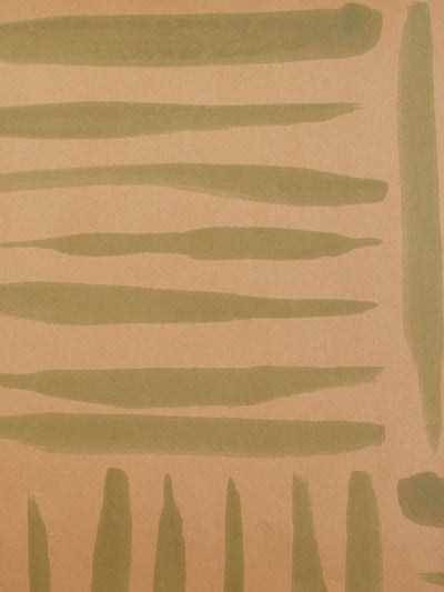 watercolor weave large kraft wallpaper green