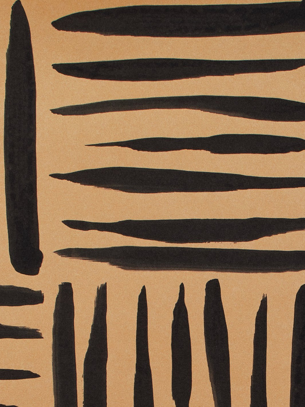 watercolor weave small kraft wallpaper black