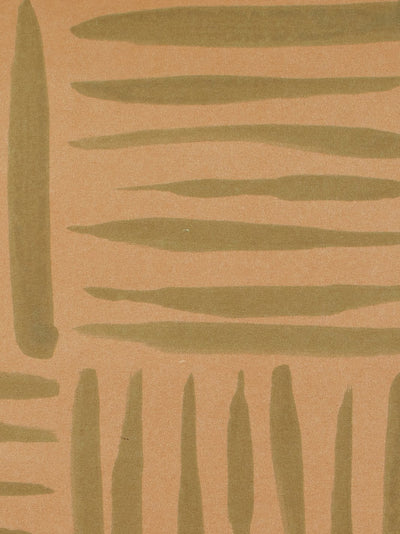 watercolor weave small kraft wallpaper green