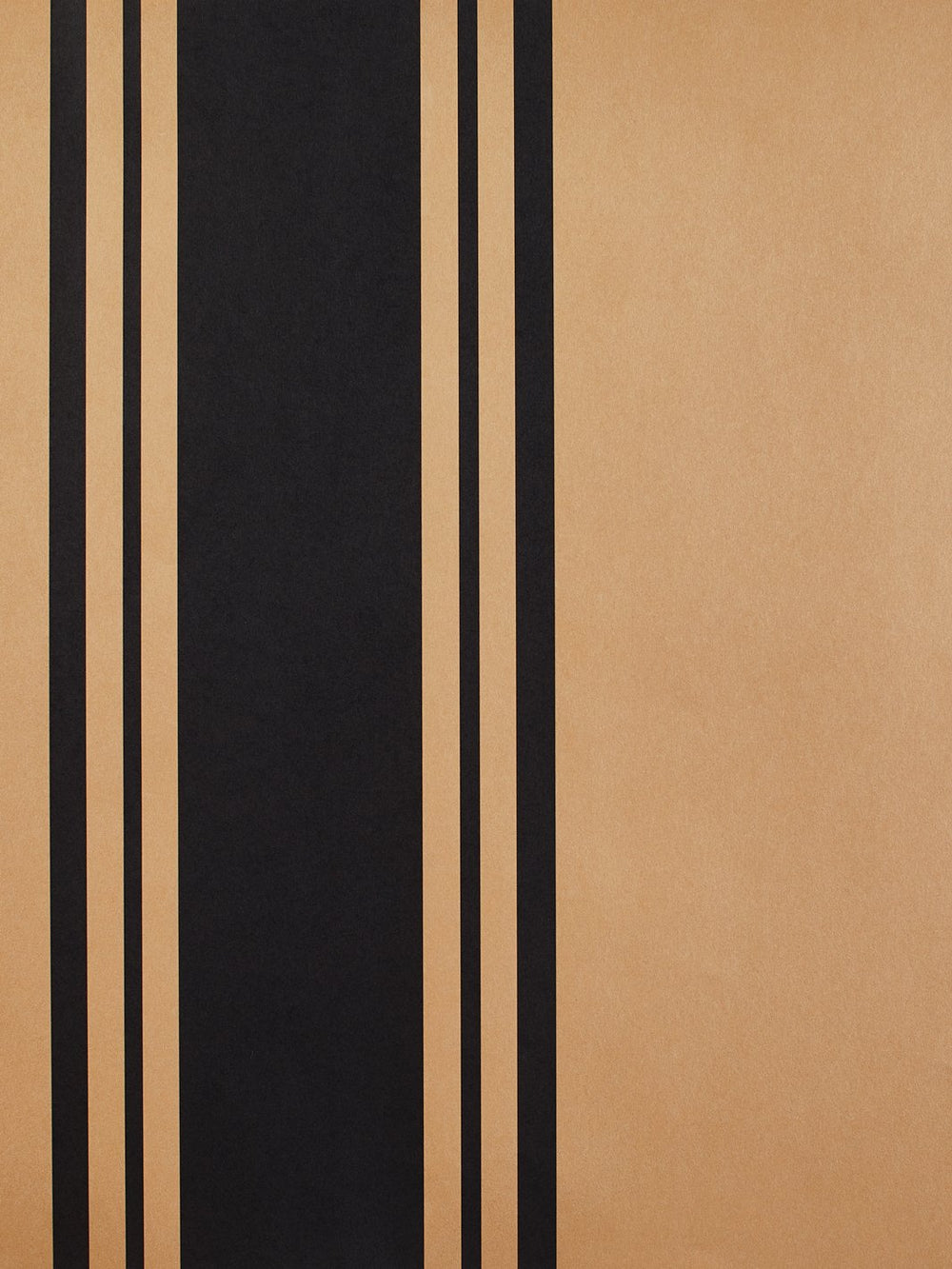 yorkshire stripe kraft wallpaper black