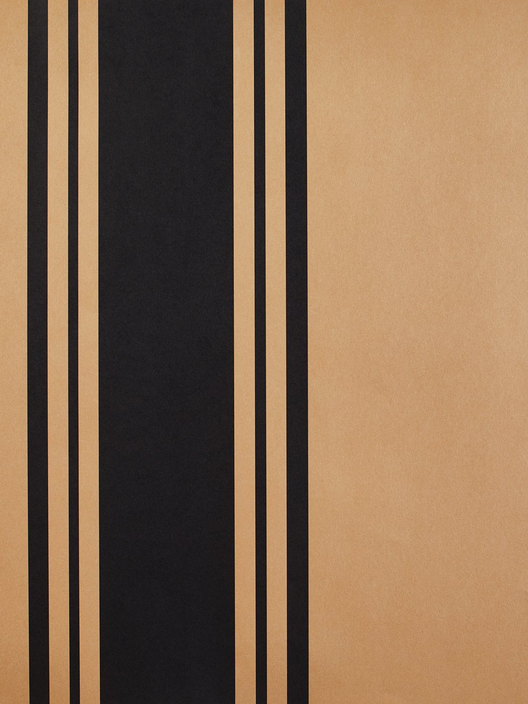 yorkshire stripe kraft wallpaper black
