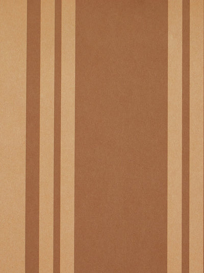 'Yorkshire Stripe' Kraft' Wallpaper by Wallshoppe - Leather