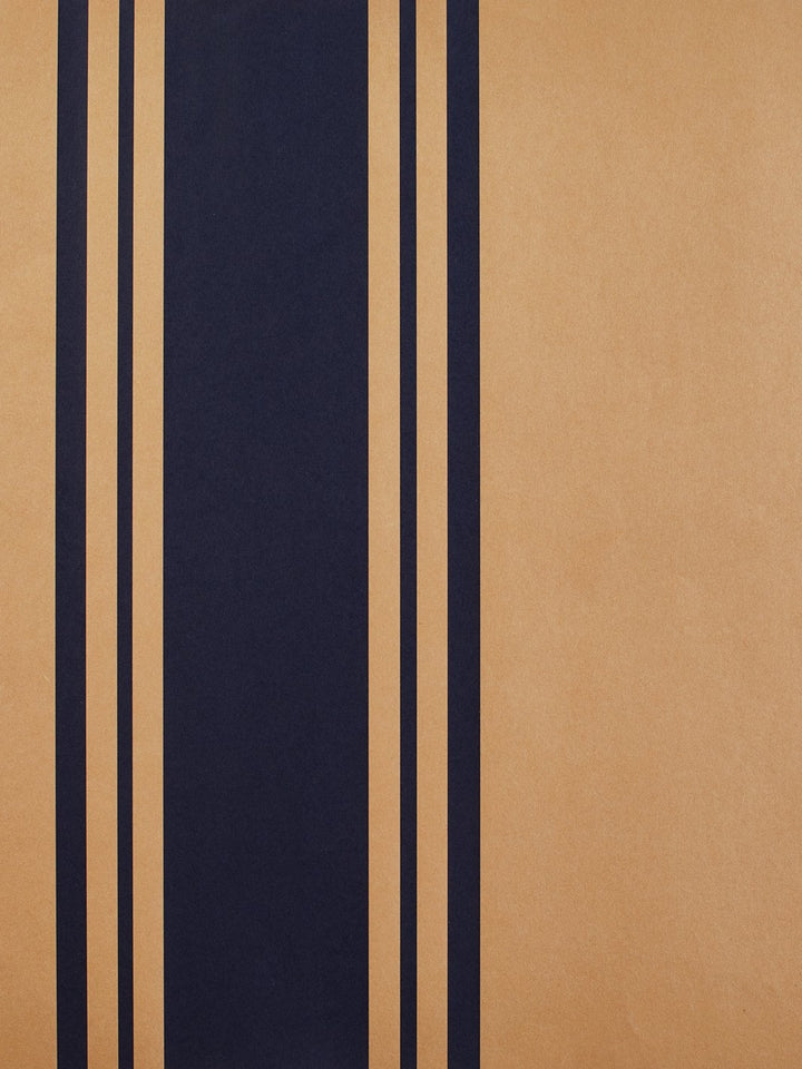yorkshire stripe kraft wallpaper navy