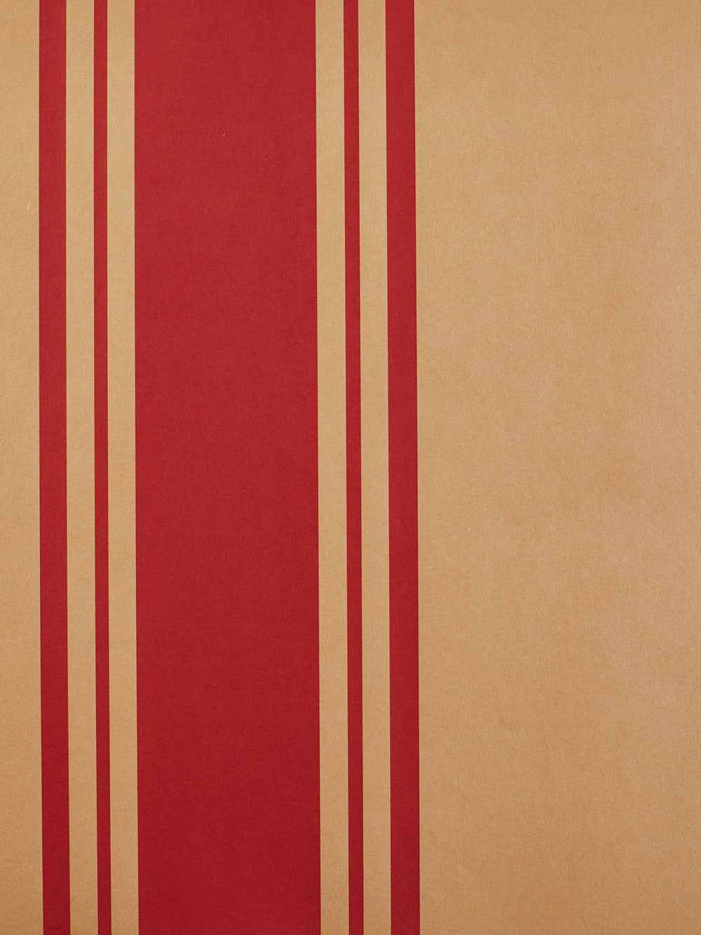 yorkshire stripe kraft wallpaper red
