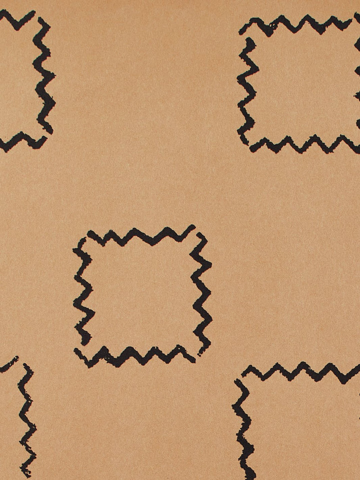 zag squares kraft wallpaper by nathan turner black