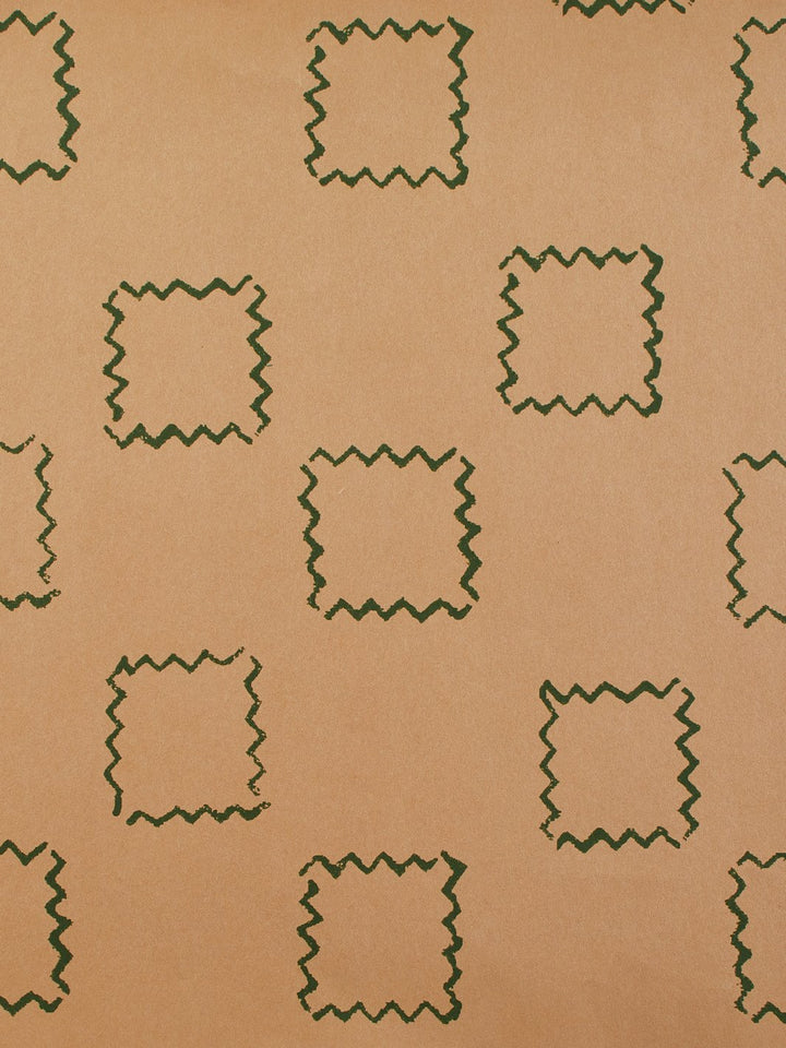 zag squares kraft wallpaper by nathan turner green