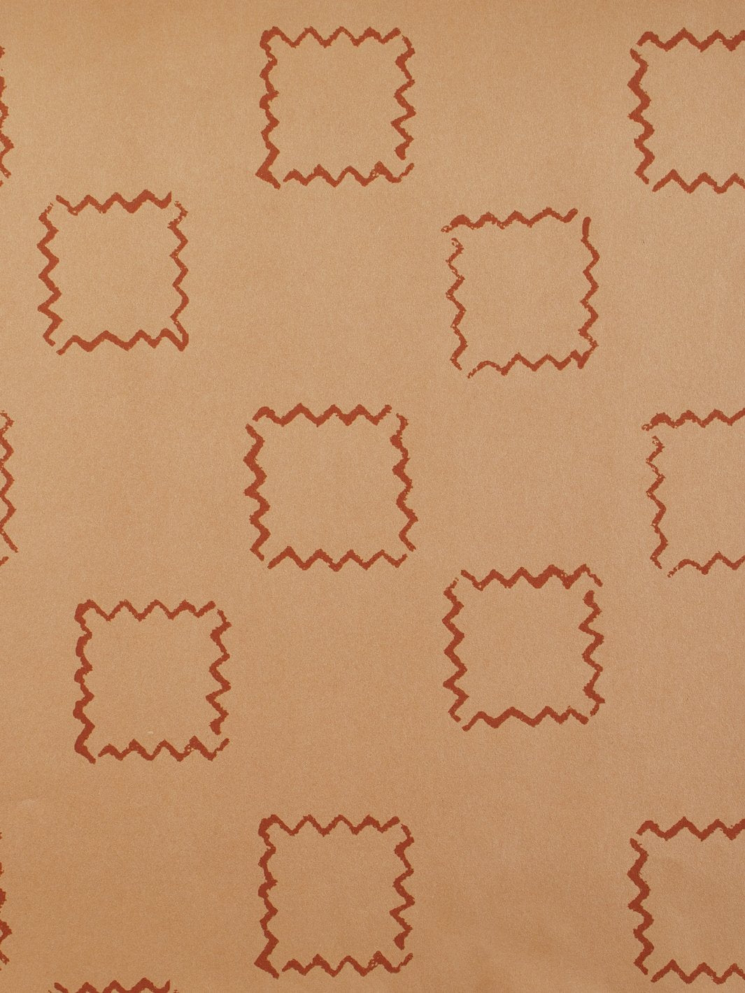 zag squares kraft wallpaper by nathan turner terracotta