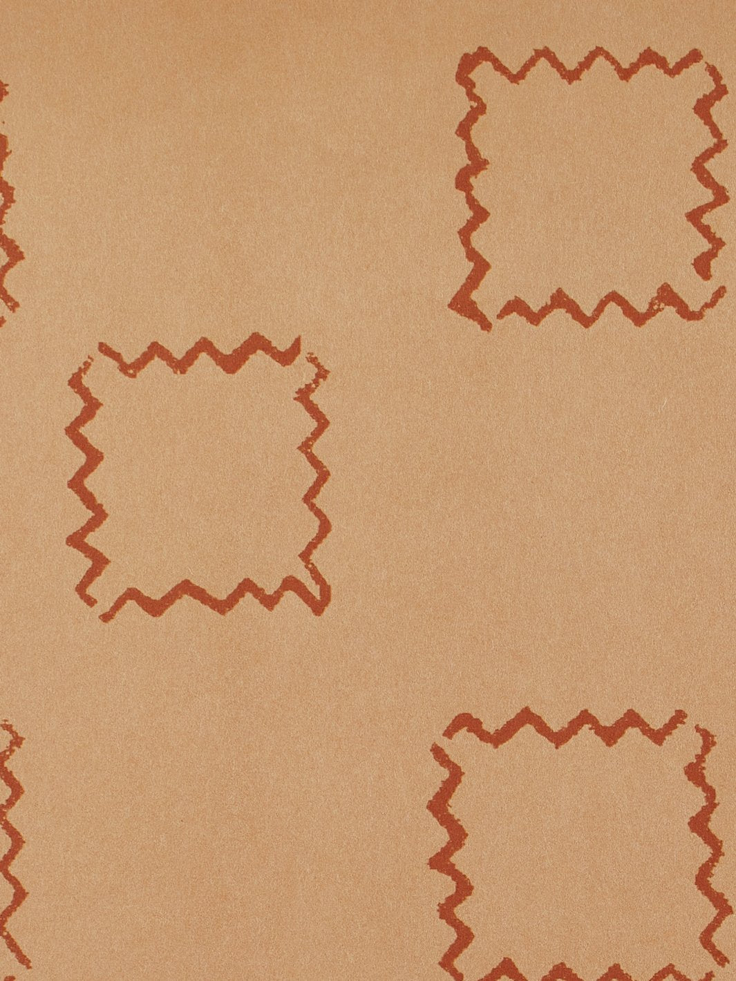 zag squares kraft wallpaper by nathan turner terracotta
