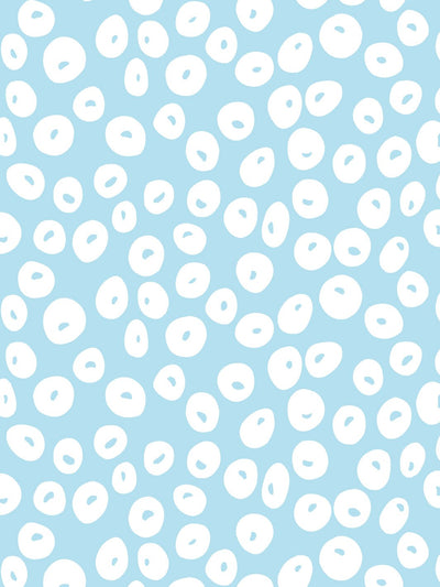 'Parade Dots' Wallpaper by Barbie™ - Baby Blue