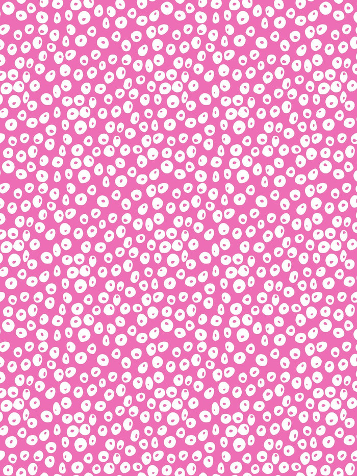 'Parade Dots' Wallpaper by Barbie™ - Berry