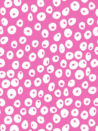 'Parade Dots' Wallpaper by Barbie™ - Berry