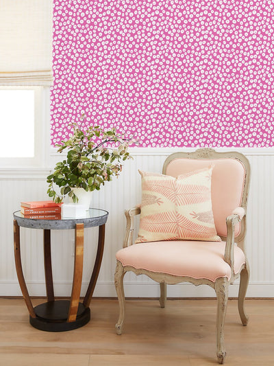'Parade Dots' Wallpaper by Barbie™ - Berry