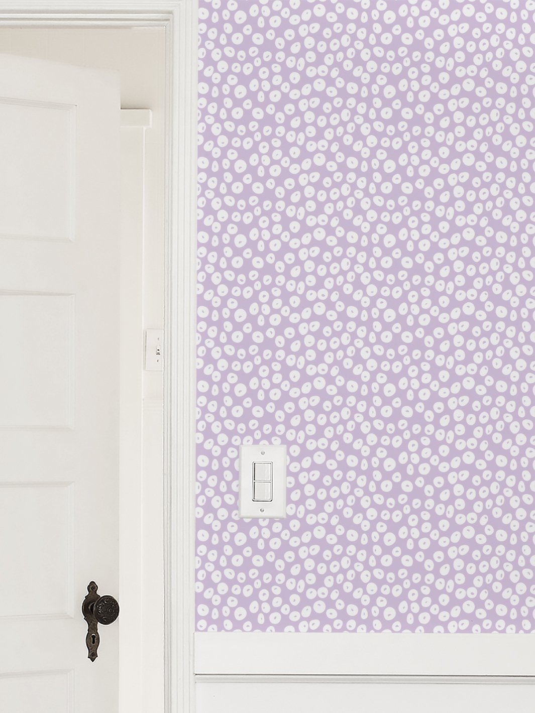 'Parade Dots' Wallpaper by Barbie™ - Lavender