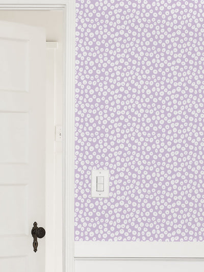 'Parade Dots' Wallpaper by Barbie™ - Lavender